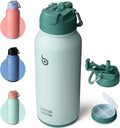 HYDOVEX BOTTLE 850ml (30oz) Insulated Water Bottle with Straw Blue – Thermos for Hot Beverages and Pill Holder